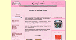 Desktop Screenshot of lawfordssweets.co.uk